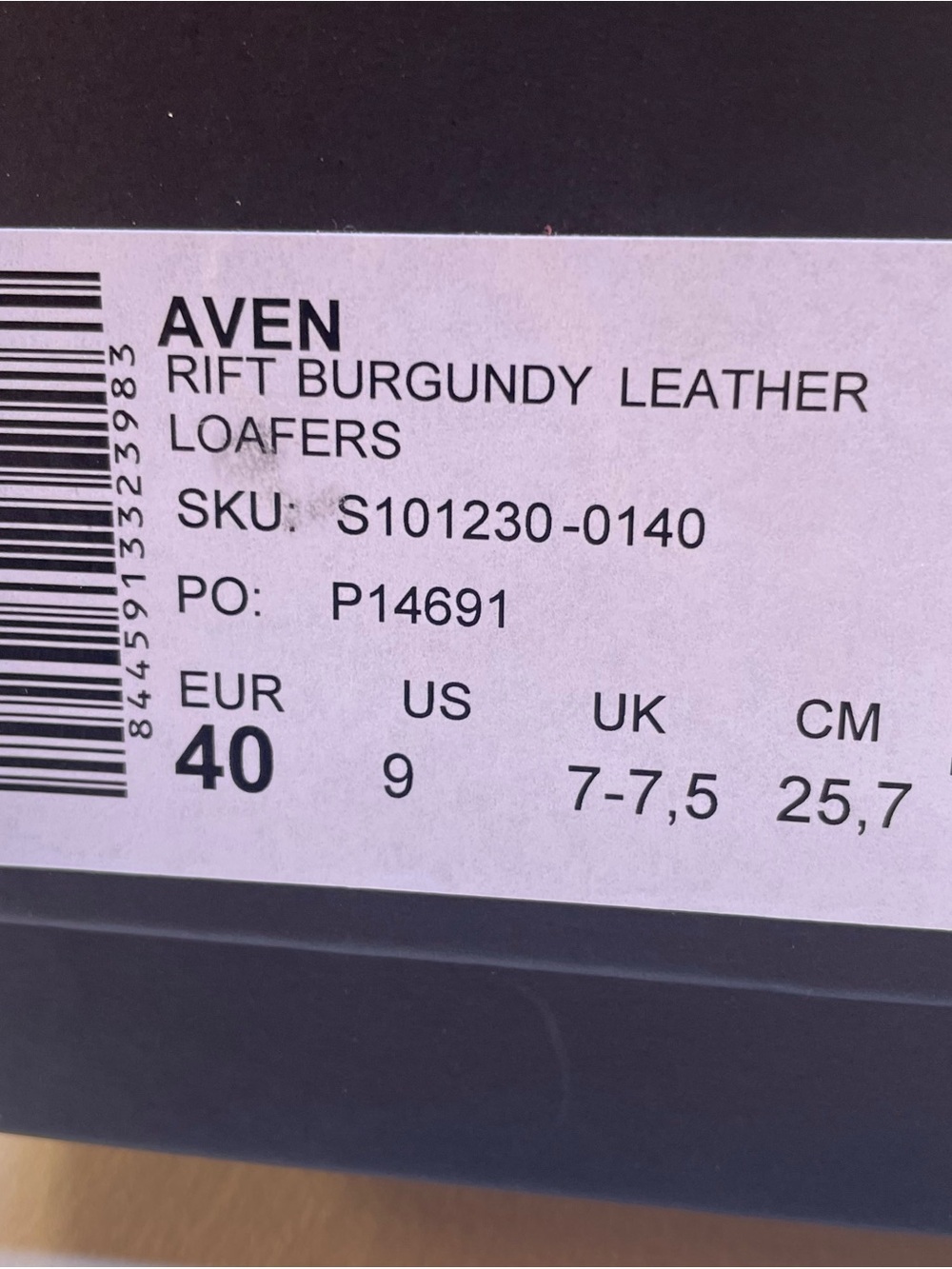 Alohas Aven  Rift Burgundy Leather Penny Loafers New In Box - Picture 6 of 8